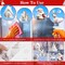 CCINEE 180pcs Christmas Window Clings,Xmas Large Window Static Stickers Snowman Santa Snowflake Reindeer Decals for Xmas Party Decorations(8 Sheets)